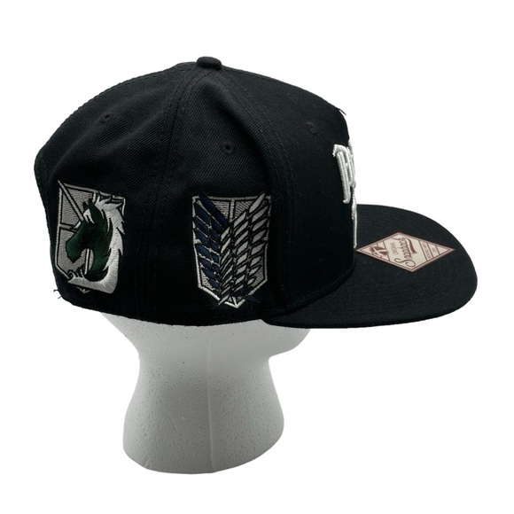 Bioworld Merch Attack on Titan shield Logo SnapBack Baseball Cap Hat Funmation - Picture 4 of 7
